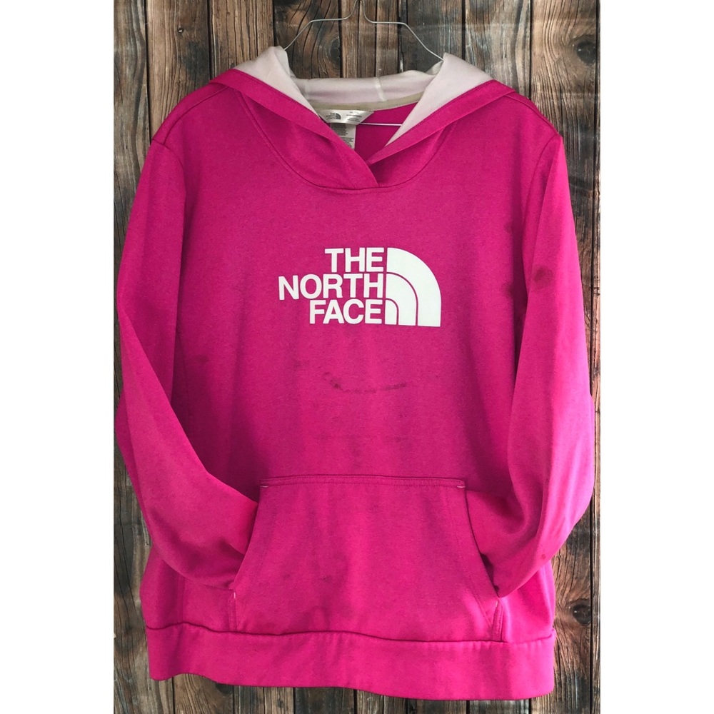 North Face Pink Logo Sweatshirt